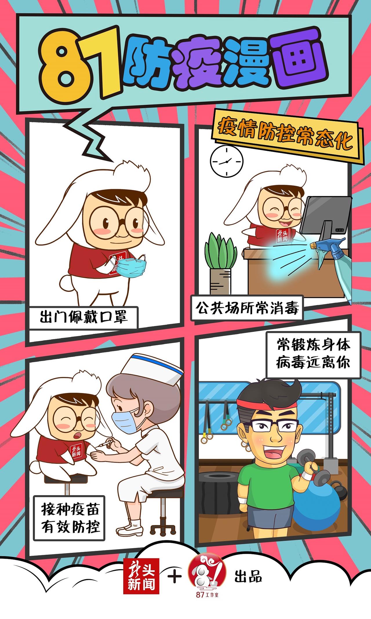 87防疫动漫|疫情防控常态化下做好四点