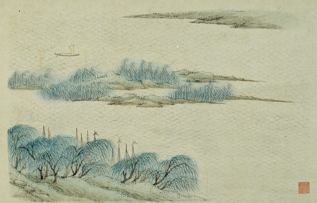 《金陵八景图·白鹭晴波》