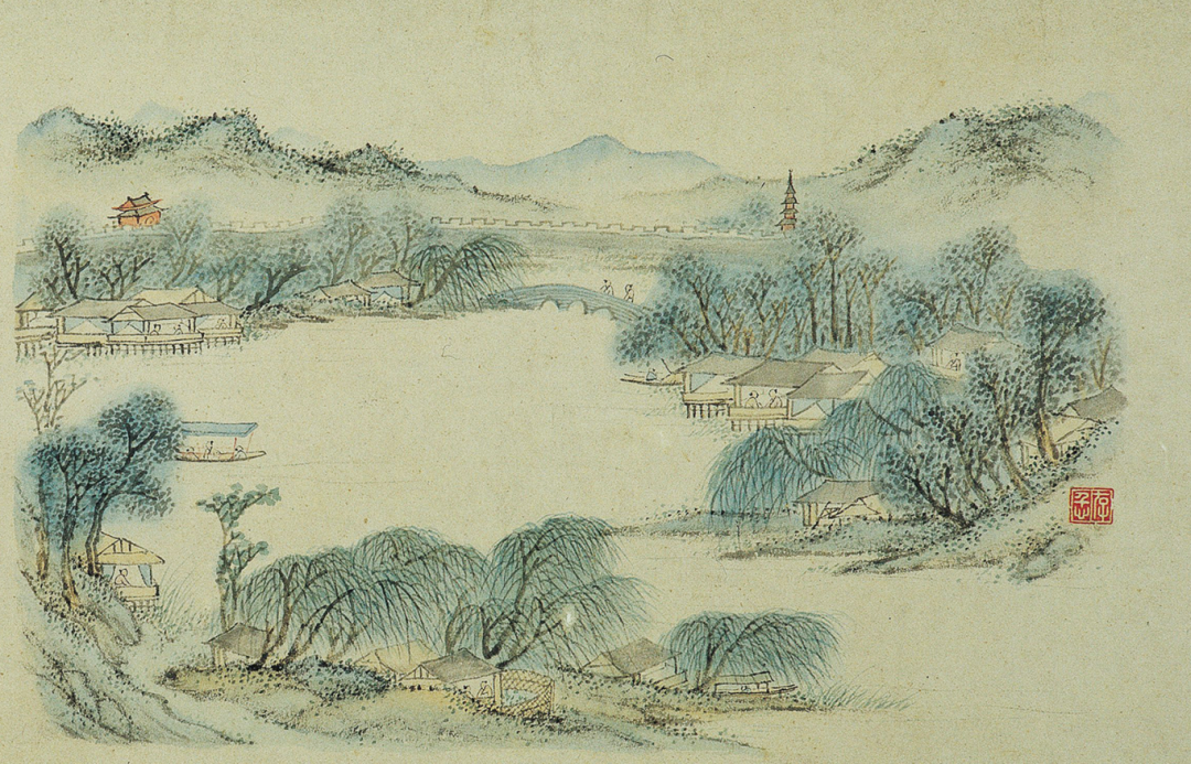 《金陵八景图·秦淮渔笛》