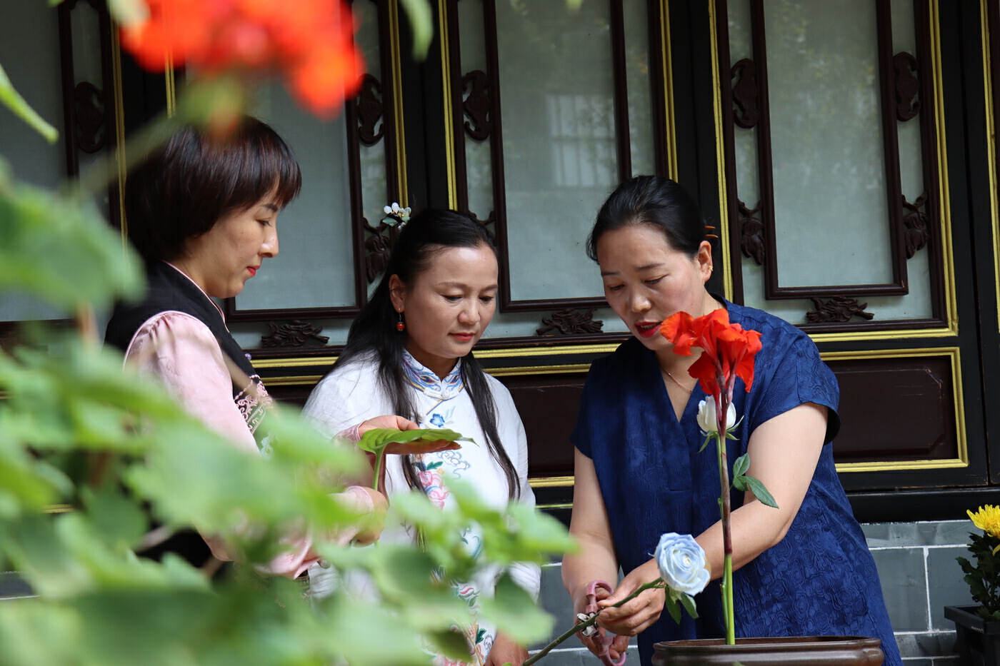 "花仙子"单顺美:在中式插花中享受诗情"花"意