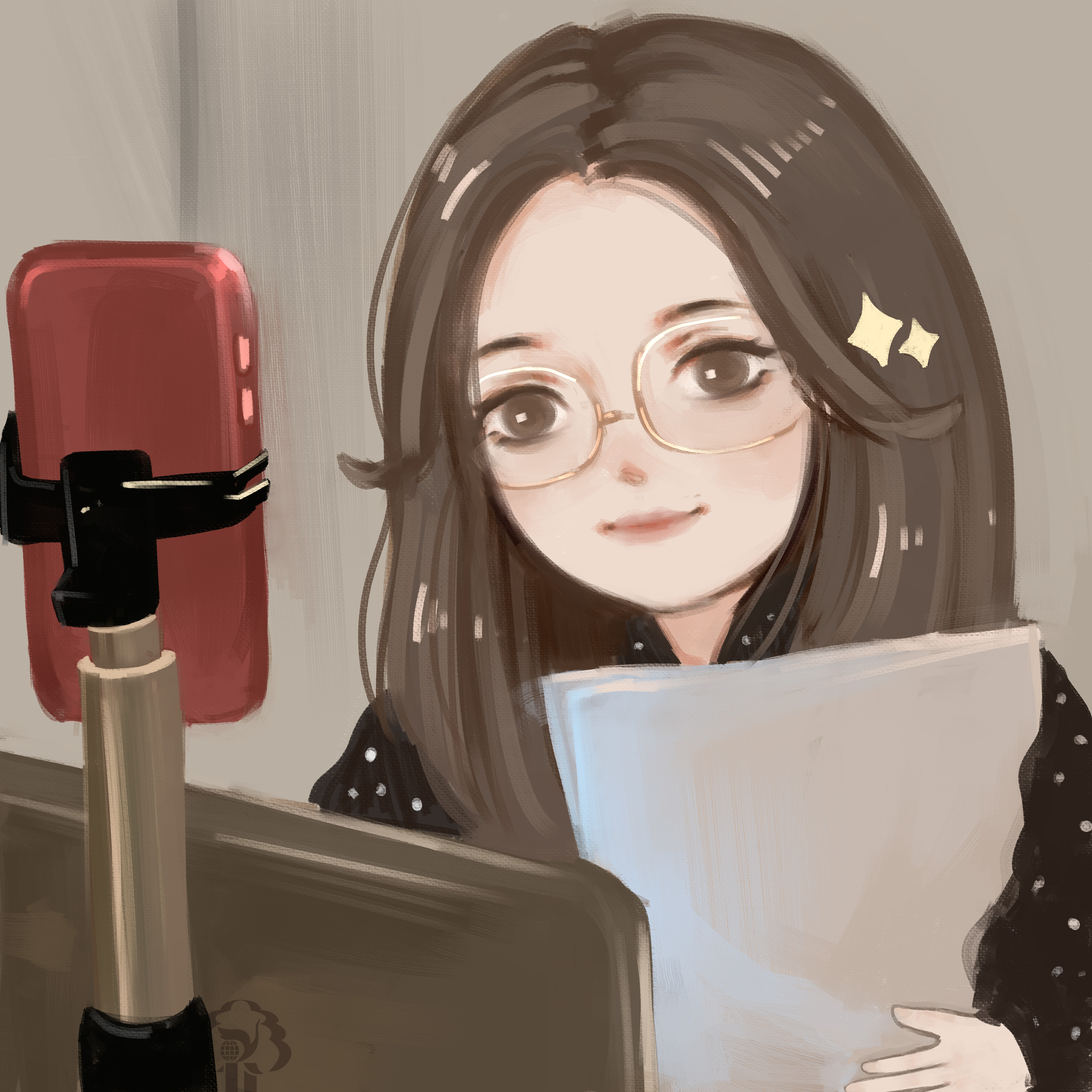 教师节献礼,扬州大学生送上"q版"画像,老师欣然做"头像"