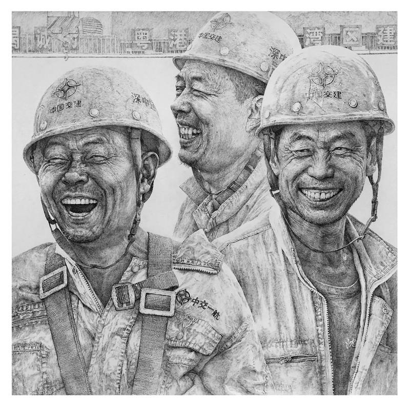 中山两幅作品入选第四届全国新钢笔画学术展