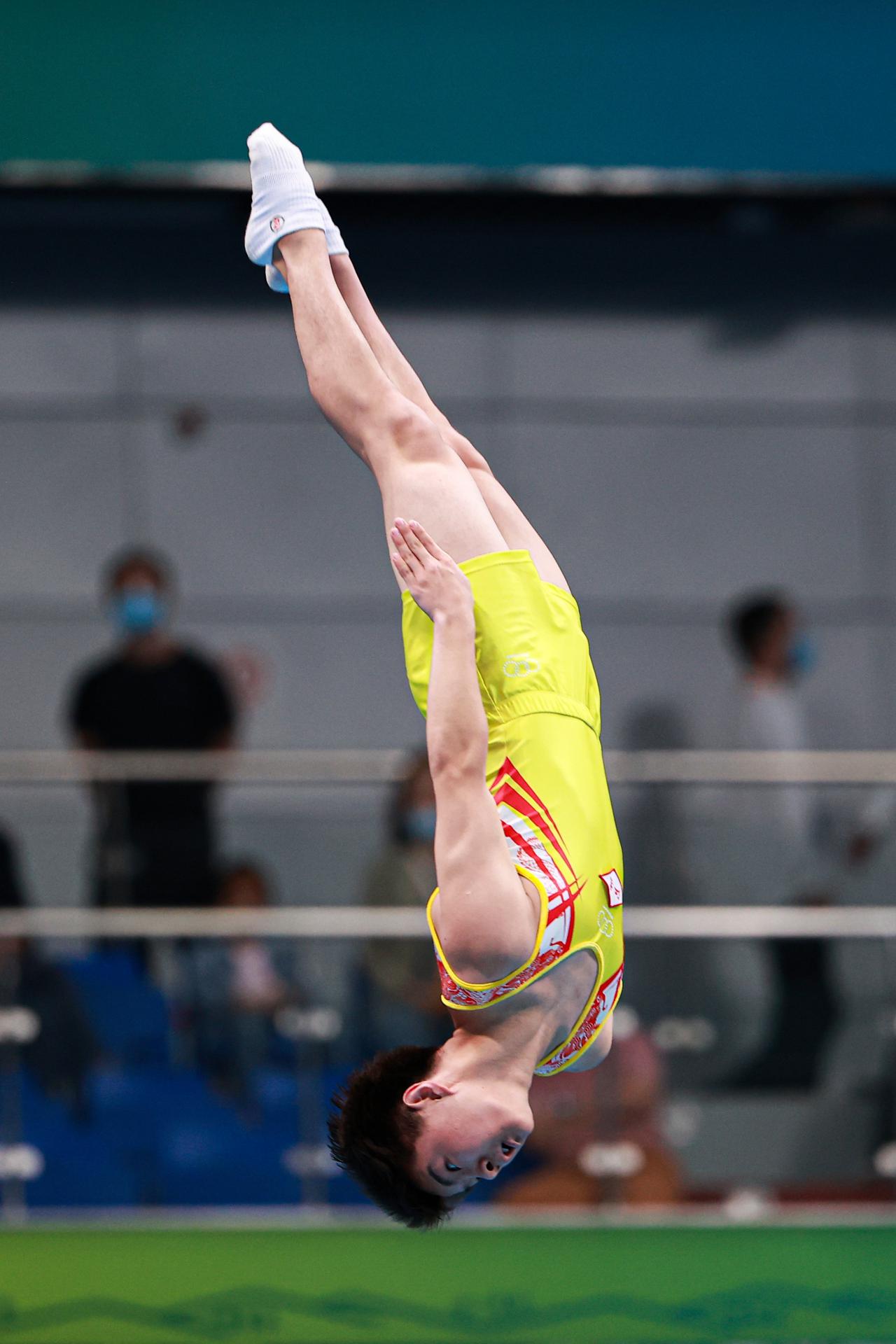 不负期待,江苏队获得第十四届全运会蹦床男子团体冠军