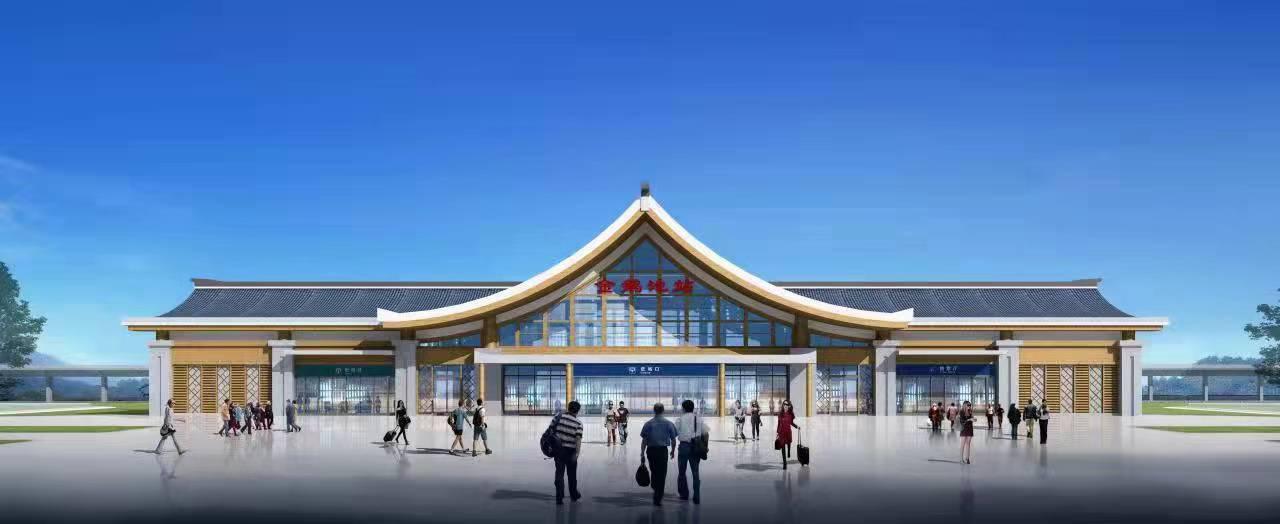 叙毕铁路(川滇段)首个站房工程主体结构顺利封顶